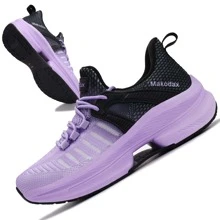Fashion Women's Breathable Walking Shoes Casual Sport Gym Sneakers Women's Shoe - 紫羅蘭色 - 查看 2