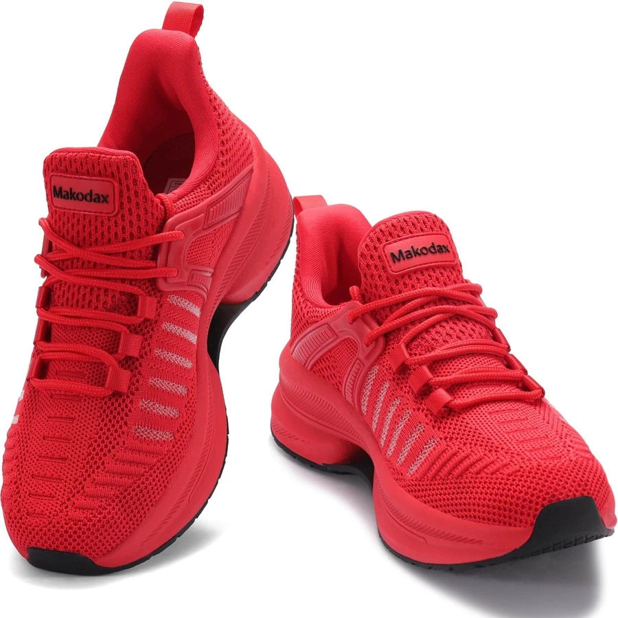Fashion Women's Breathable Walking Shoes Casual Sport Gym Sneakers Women's Shoe - 紅色 - 查看 1
