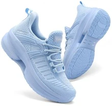 Fashion Women's Breathable Walking Shoes Casual Sport Gym Sneakers Women's Shoe - 藍色 - 查看 2