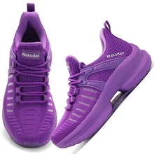 Fashion Women's Breathable Walking Shoes Casual Sport Gym Sneakers Women's Shoe - 紫色 - 查看 1