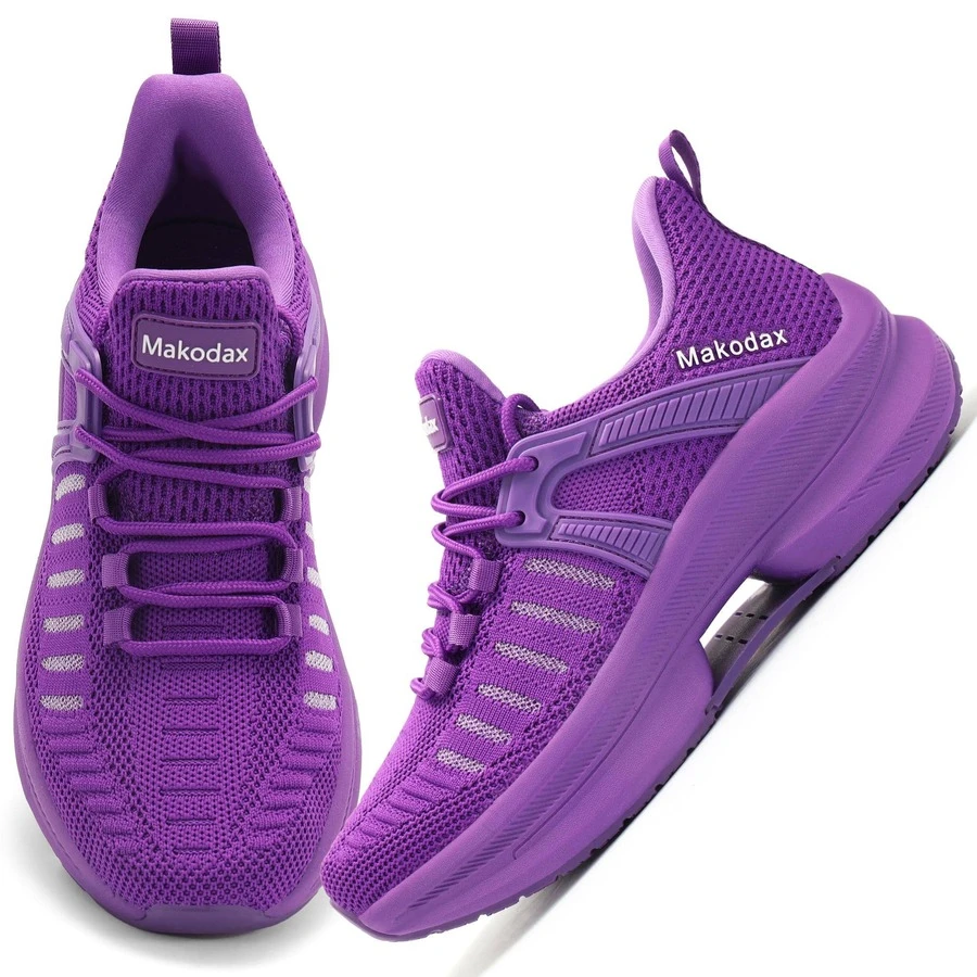Fashion Women's Breathable Walking Shoes Casual Sport Gym Sneakers Women's Shoe - 紫色 - 查看 1