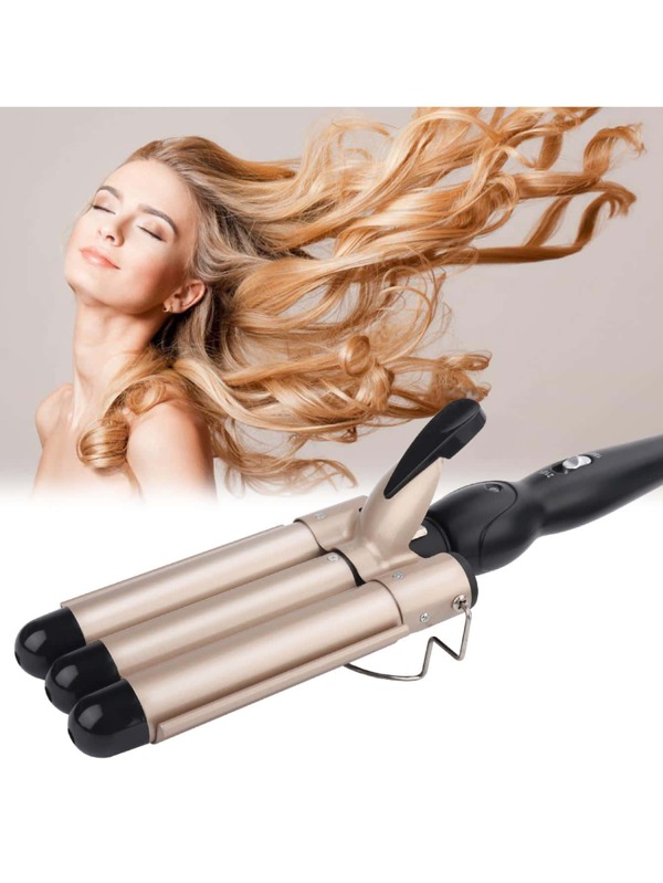 Rizador de pelo profesional de cerámica de Triple barril, rizadores eléctricos, herramientas de