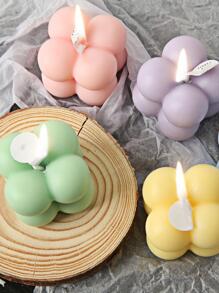 Mini Cube Silicone Candle Mold, Ins Style Candle Making Mold - White - View 3