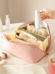 字母圖案化妝包 - 粉色 - 查看 1