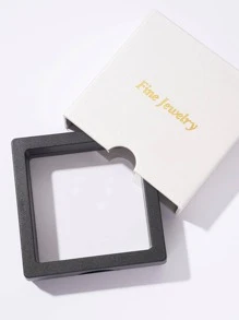 Vòng cổ dây chuyền bạc trang trí bằng đá khối Zirconia - Bạc - Xem 6