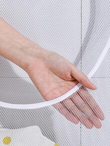 1pc Hanging Laundry Bag - White - View 9