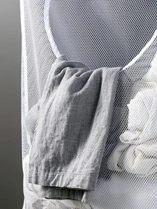 1pc Hanging Laundry Bag - White - View 4