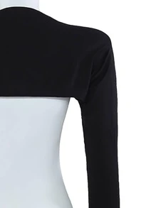 Solid Women Arm Sleeves - Black - View 3