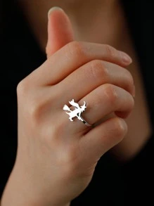 Anillo bruja adorno - Plateado - Ver 2