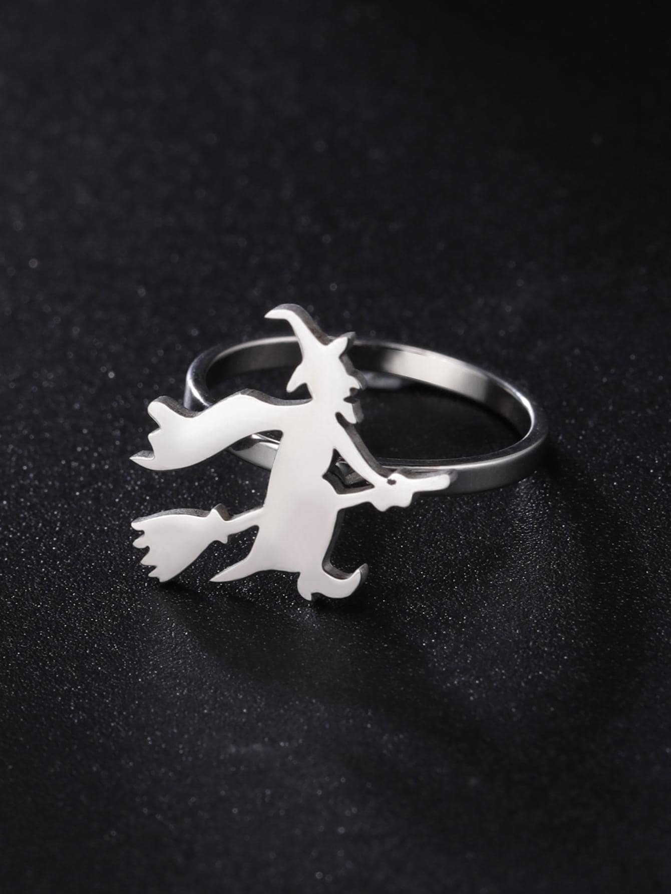 Anillo bruja adorno - Plateado - Ver 1