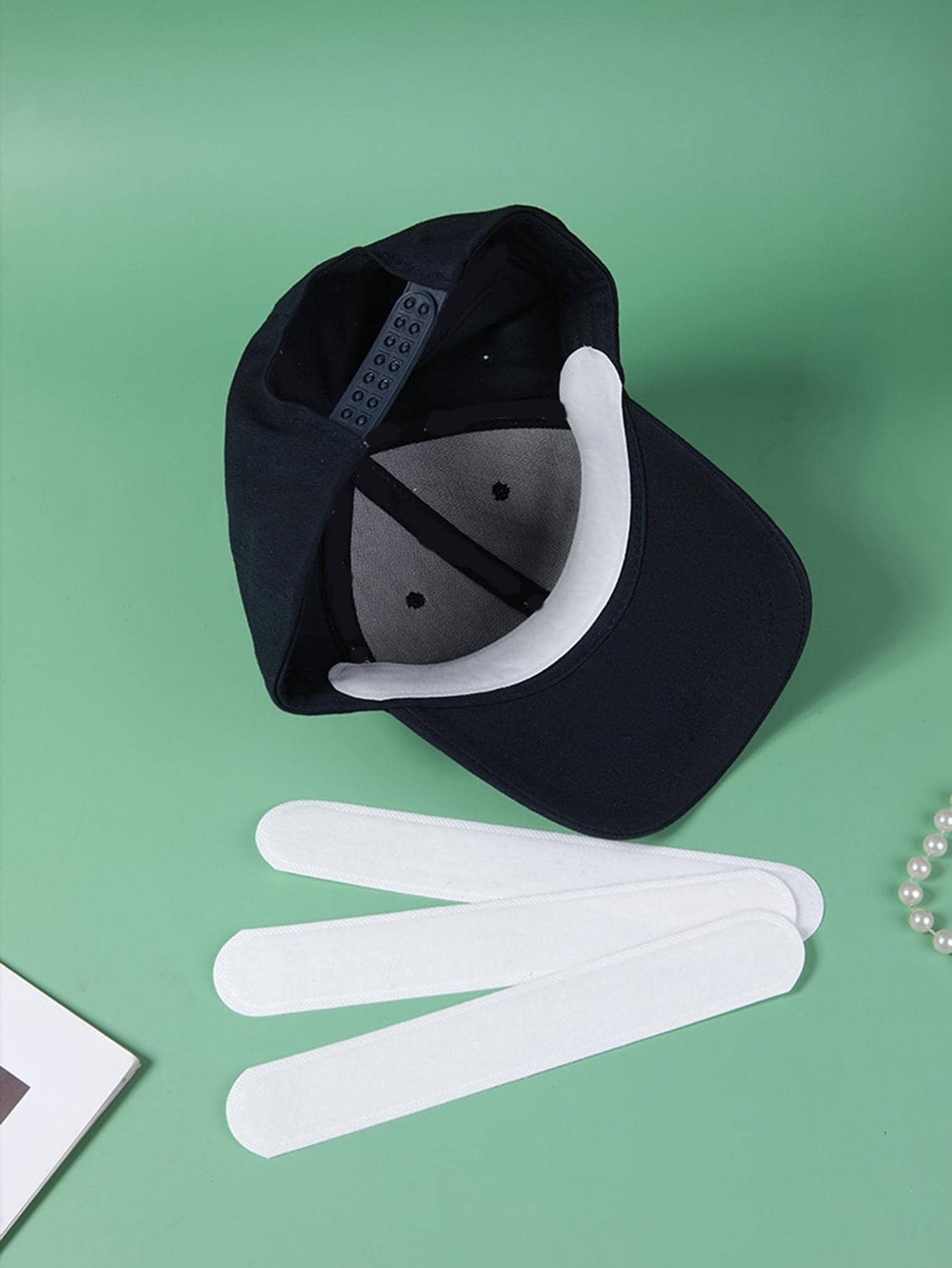 10 Cái/bộ Dacron & Spandex Miếng Dán Thấm Mồ Hôi, Miếng Dán Chống Bẩn Màu Trắng Đơn Giản Cho Cuộc Sống Hàng Ngày - Nhiều màu - Xem 1