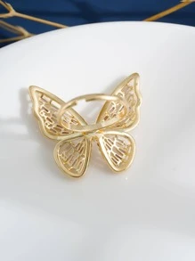 方晶鋯石蝴蝶裝飾戒指 - 蝴蝶型 - 查看 7