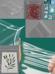 beadia 100入組/套透明首飾收納袋 - 無色 - 查看 4