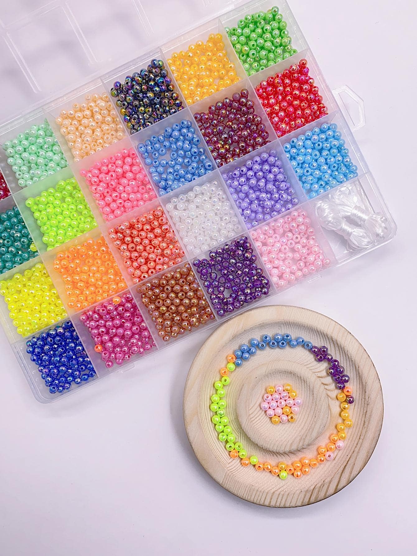 1 caja Cuenta DIY múltiple color - Multicolor - Ver 1