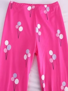 Pijamas para Chicas Dibujos animados Letras Casual - Rosa - Ver 4