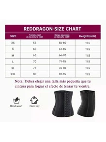 Faja Reductora De Látex 4 Hileras De Broches Colombiana - Negro - Ver 5