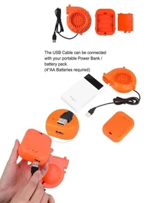 1入組恐龍設計充氣服裝，現代滌綸充氣派對服裝 - 黃色 - 查看 10