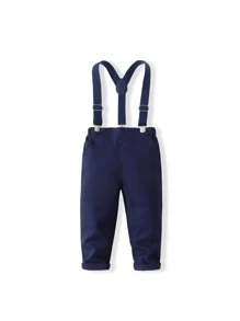 KIMOCAT 休閒前蝴蝶結 前紐扣撞色男童（小）兩件套