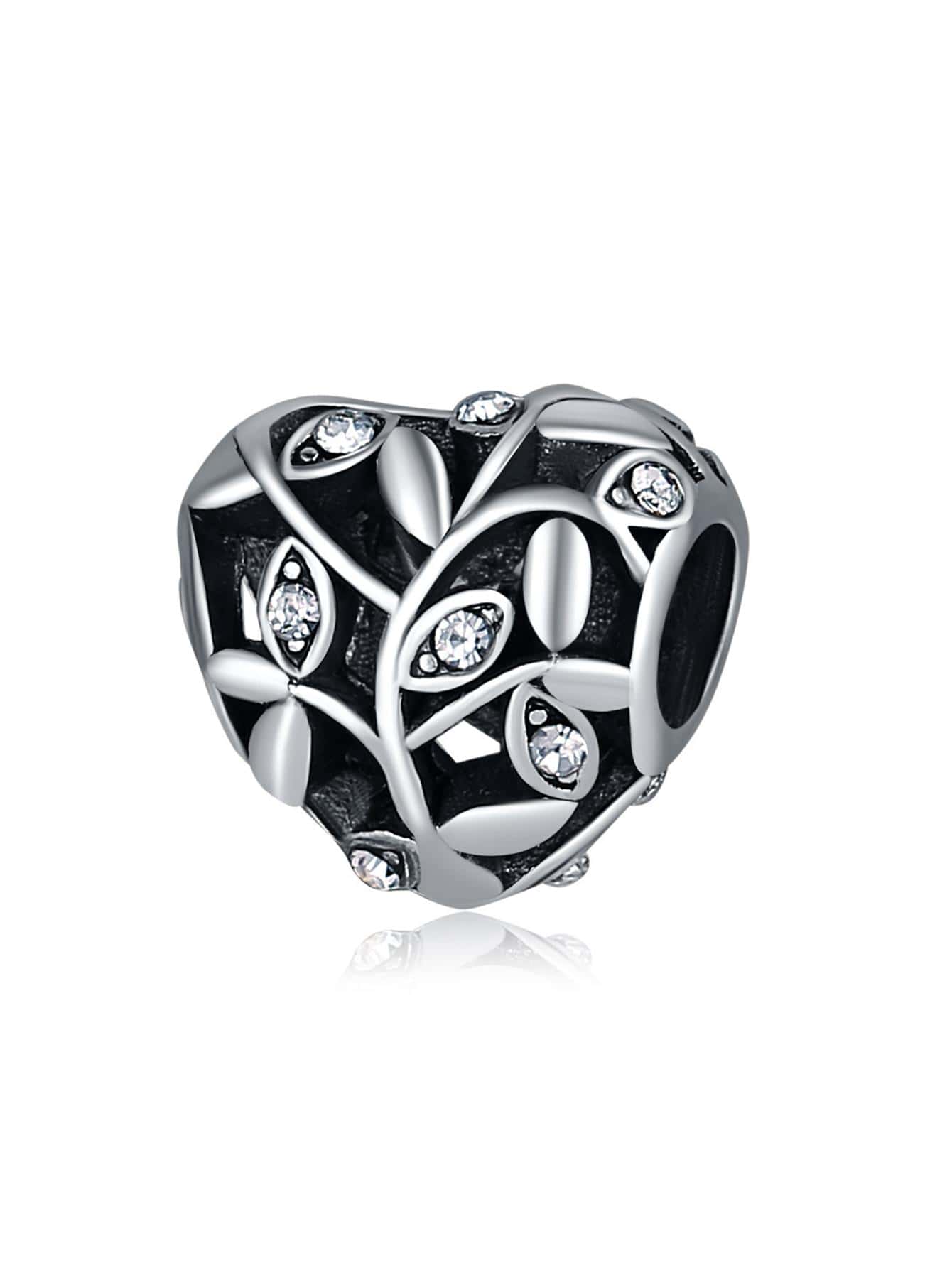 Rhinestone trang trí hình trái tim DIY hạt - Nhiều màu - Xem 1