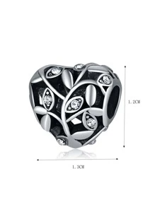 Rhinestone trang trí hình trái tim DIY hạt - Nhiều màu - Xem 5