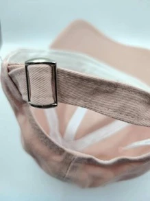 1入中性字母刺繡棒球帽，適用於日常生活、戶外休閒、男女童禮物、街頭風格 - 粉色 - 查看 3