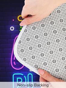 1 Chữ Cái & Tay Cầm Chơi Game Họa Tiết Ghế Ghế Sáng Tạo Polyester Chống Trơn Trượt Co Giãn Ghế Văn Phòng Ghế Cho Gia Đình - Nhiều màu - Xem 3