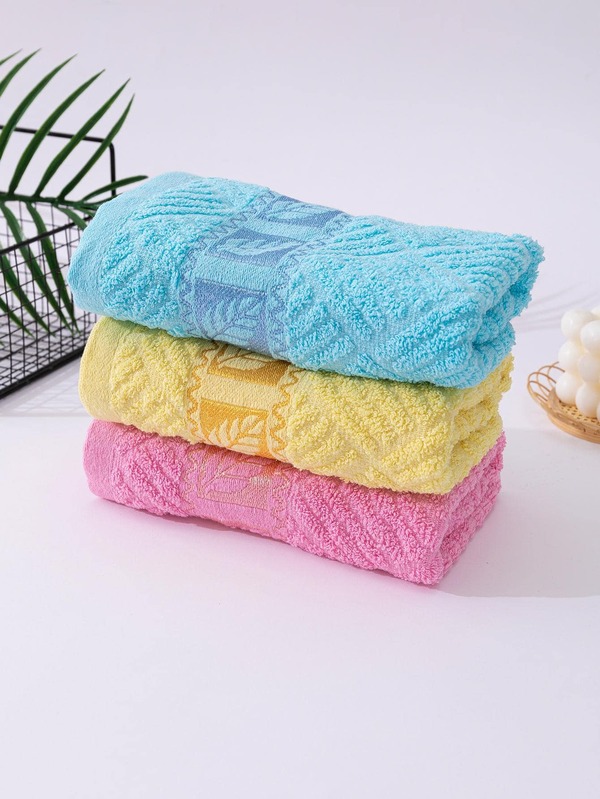 3pcs Leaf Design Towel