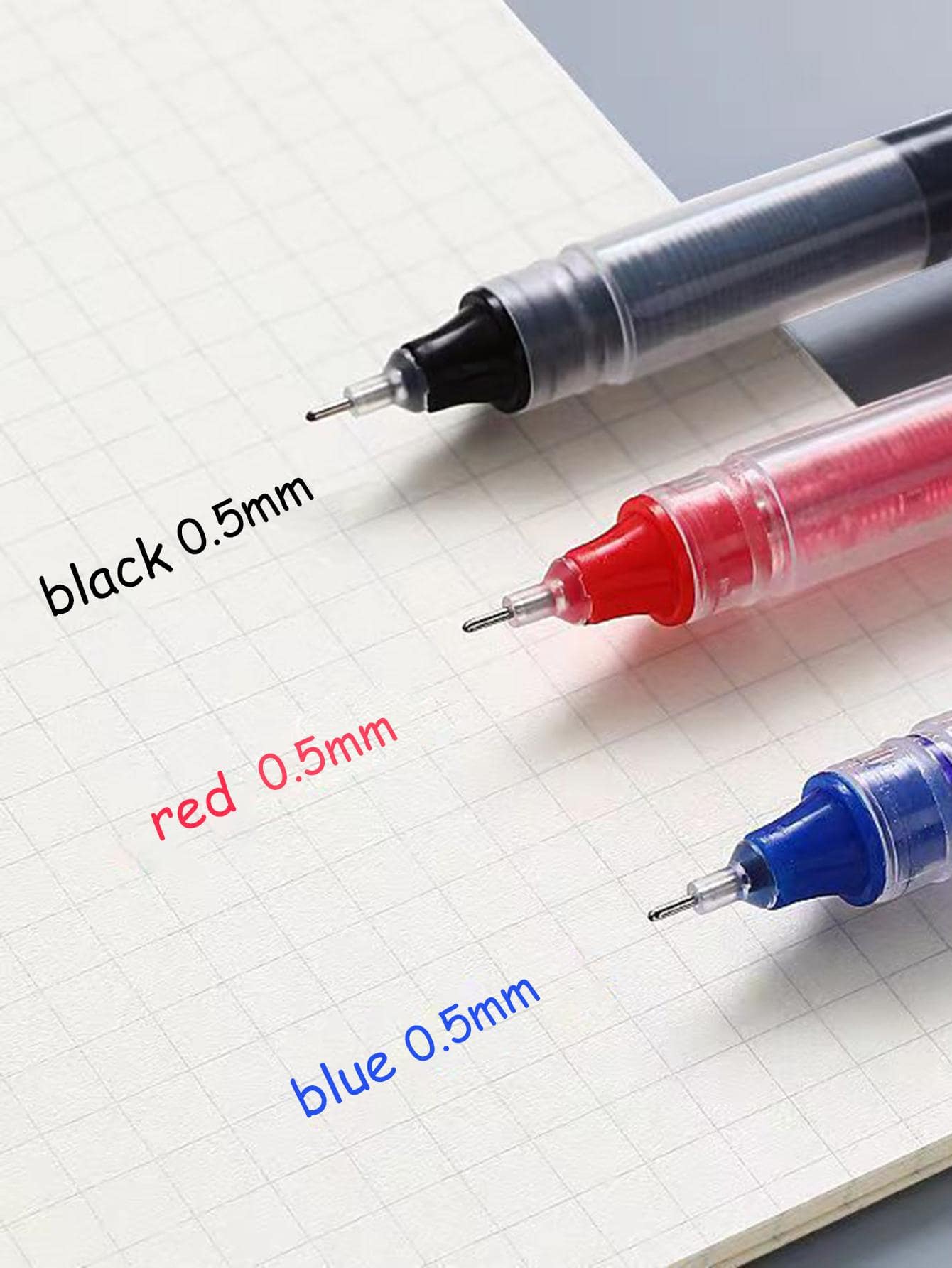 10 Cái/bộ Bút Gel Màu, Bút Bi Lăn Gel Đa Năng Sáng Tạo Cho Học Sinh - Đỏ - Xem 1