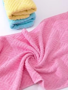 3入組樹葉設計毛巾