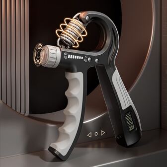 1入組防滑手握力加強器可調節反抗10-132lbs鍛練器具