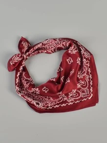 Paisley Print Bandana Khăn quấn đầu cổ điển Cowboy Cowgirl  For  All Seasons Bandana, Hair Band, Head Band Lý tưởng để tôn lên diện mạo của bạn - Đỏ - Xem 4