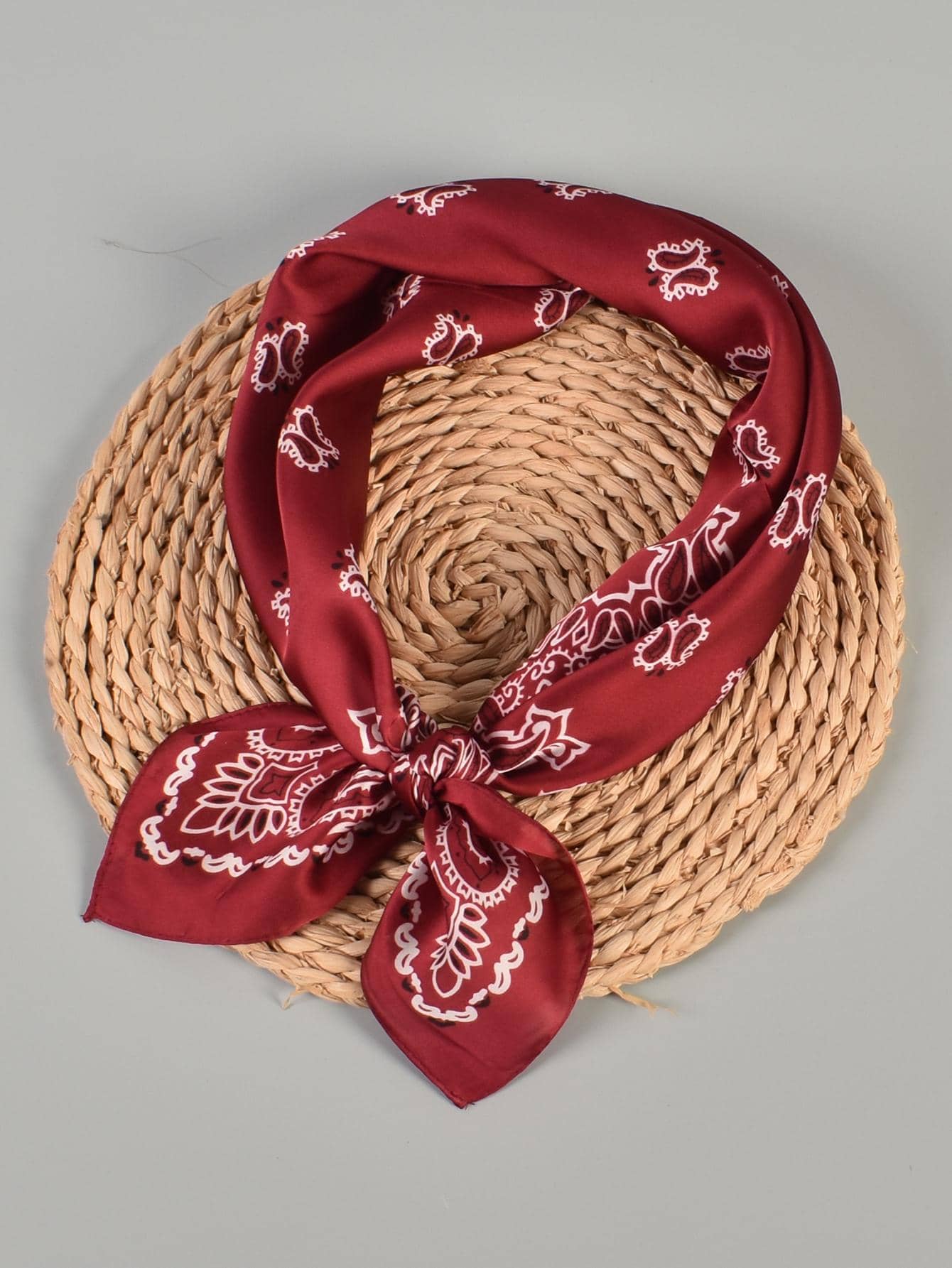 Paisley Print Bandana Khăn quấn đầu cổ điển Cowboy Cowgirl  For  All Seasons Bandana, Hair Band, Head Band Lý tưởng để tôn lên diện mạo của bạn