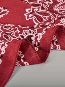 Paisley Print Bandana Khăn quấn đầu cổ điển Cowboy Cowgirl  For  All Seasons Bandana, Hair Band, Head Band Lý tưởng để tôn lên diện mạo của bạn - Đỏ - Xem 5