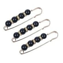 1pc Faux Pearl Decor Safety Pin - Multicolor - View 7