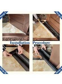 Door Draft Stopper, Draft Stopper for Bottom of Door Dual Draught Excluder Air Insulator,Adjustable Size,Dust-Proof, Draft-Proof - Multicolor - View 10