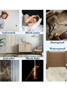 Door Draft Stopper, Draft Stopper for Bottom of Door Dual Draught Excluder Air Insulator,Adjustable Size,Dust-Proof, Draft-Proof - Multicolor - View 8