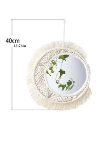 1入組編織流蘇壁掛 - 米色 - 查看 4