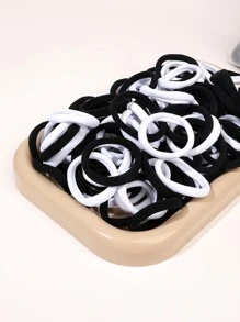 20 chiếc/100 chiếc dây buộc tóc co giãn nhiều màu sắc trong túi có khóa kéo, phụ kiện đội đầu cho nữ, phụ kiện tóc nữ, dây buộc tóc đuôi ngựa, dây chun buộc tóc, dây chun buộc tóc, dây buộc tóc, phụ kiện thể thao tập gym, trang điểm làm đẹp cho nữ. - Nhiều màu - Xem 3