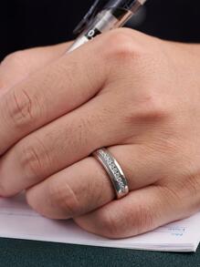 AIHUASI 1 Anillo Glamoroso De Plata Esterlina 925 Para Hombre Con Circonia Cúbica Redonda De Alta Calidad, Joyería De Boda Y Compromiso De San Valentín Para Novias Y Novios