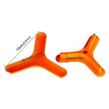 Silicone Portable Flexible Food Separator Home Cubby Plate Divider - Orange - View 6