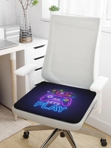 1 Chữ Cái & Tay Cầm Chơi Game Họa Tiết Ghế Ghế Sáng Tạo Polyester Chống Trơn Trượt Co Giãn Ghế Văn Phòng Ghế Cho Gia Đình - Nhiều màu - Xem 5