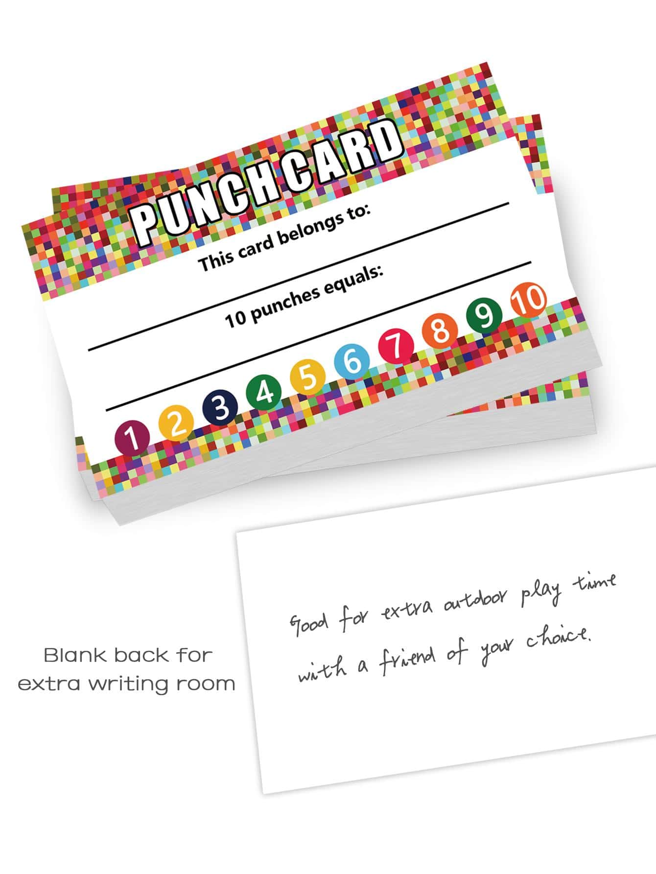 50張卡通圖形勵志卡，學校創意多功能課堂學生行為激勵卡 - 彩色 - 查看 1