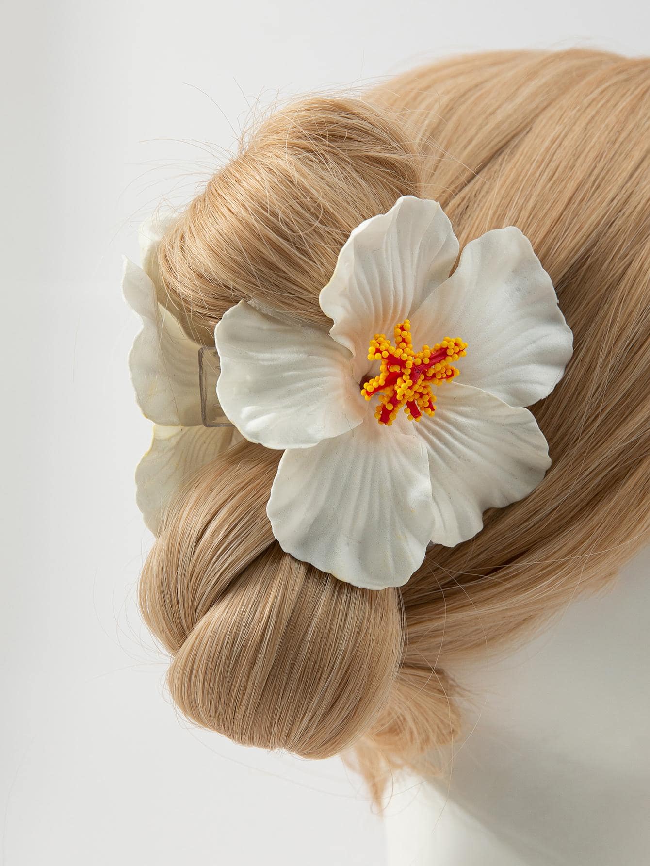 1 件女士花朵装饰时尚发夹，用于头发装饰波西米亚风爪夹发夹发夹发夹发夹接发夹，学校用品，大学