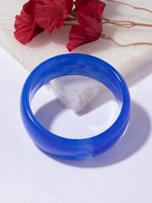 Vòng tay rắn tối giản - Màu xanh lam - Xem 2