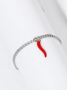 1 vòng tay hạt ớt bằng thép không gỉ thời trang cho phụ nữ để trang trí hàng ngày - Nhiều màu - Xem 1
