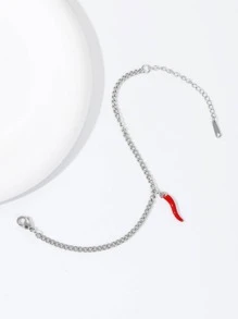 1 vòng tay hạt ớt bằng thép không gỉ thời trang cho phụ nữ để trang trí hàng ngày - Nhiều màu - Xem 3