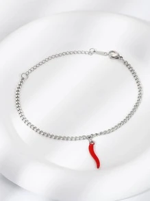 1 vòng tay hạt ớt bằng thép không gỉ thời trang cho phụ nữ để trang trí hàng ngày - Nhiều màu - Xem 4