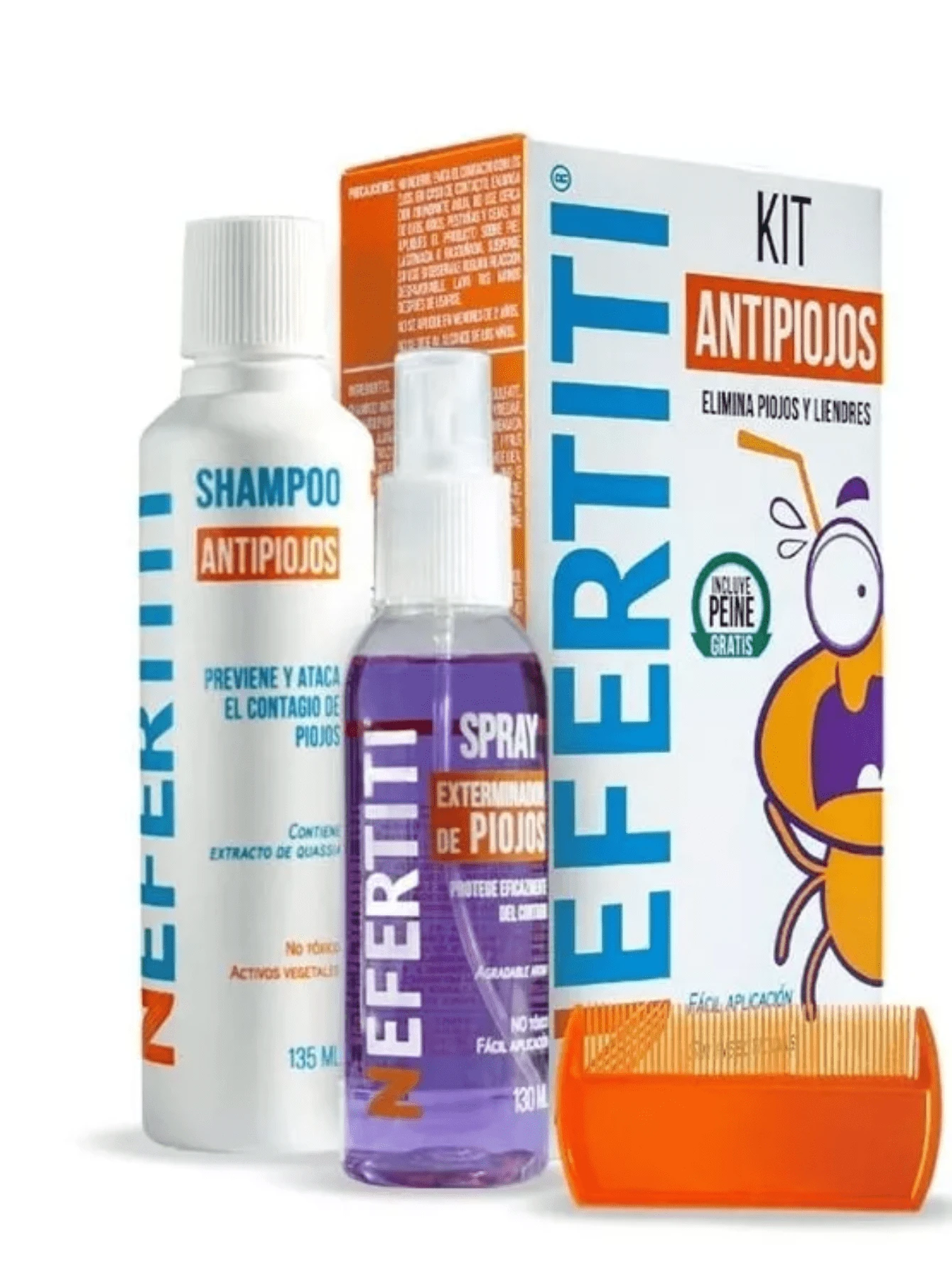 Nefertiti kit Para Piojos - Blanco - Ver 1