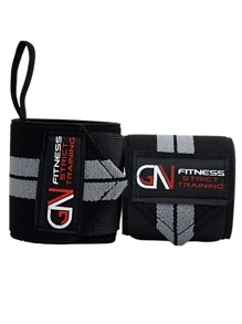 GN FITNESS Muñequeras Para Gym - Wrist Wraps - Muñequeras Deportivas - Muñequera Deportiva - Muñequera Par - Muñequeras Crossfit -  Muñequeras Powerlifting - Protege y estabiliza tus muñecas - Gris - Ver 2