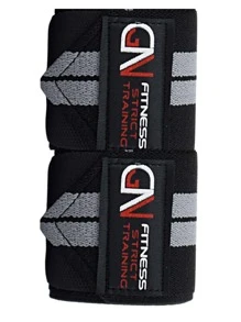 GN FITNESS Muñequeras Para Gym - Wrist Wraps - Muñequeras Deportivas - Muñequera Deportiva - Muñequera Par - Muñequeras Crossfit -  Muñequeras Powerlifting - Protege y estabiliza tus muñecas - Gris - Ver 3